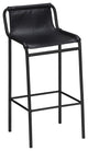 Dax Black Faux Leather Counter Stool, Black