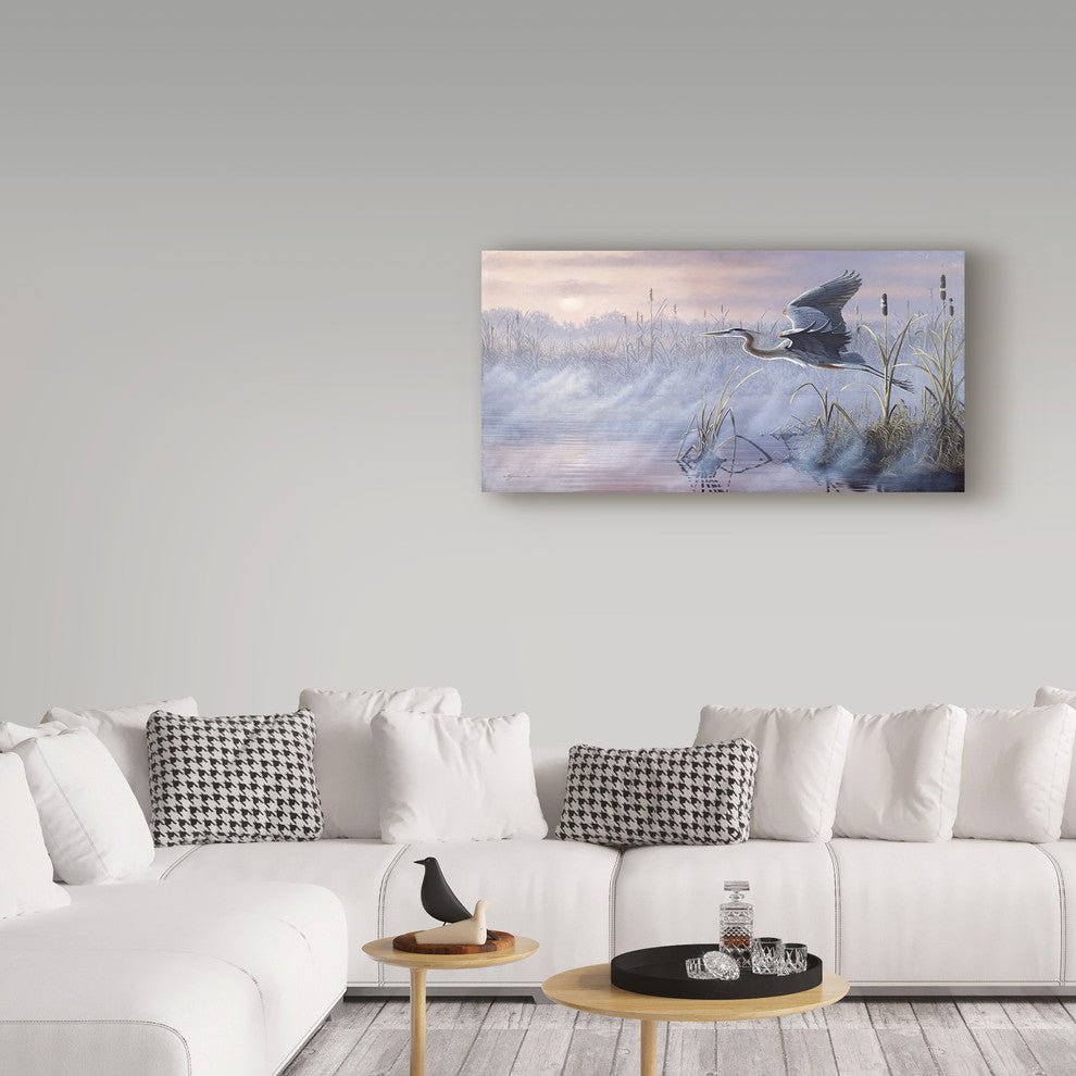Wilhelm Goebel 'Rising Marsh' Canvas Art, 32"x16"