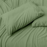 Cypress Linen 6-Piece Deep Pockets Sheet Set, Sage Green, King / Cal King