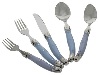 20 Piece Laguiole Ice Blue Flatware Set