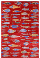 Handmade Gabbeh Fish Design Wool Rug 5' 3" X 8' 2" - Q15515