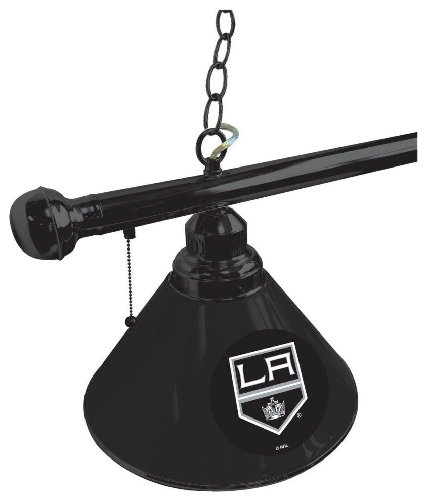 Holland Los Angeles Kings 3-Shade Billiard Light - Black Fixture