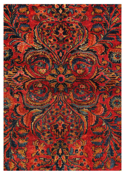 Persian Hand Knotted Antique Sarouk 9'8''x11'2''