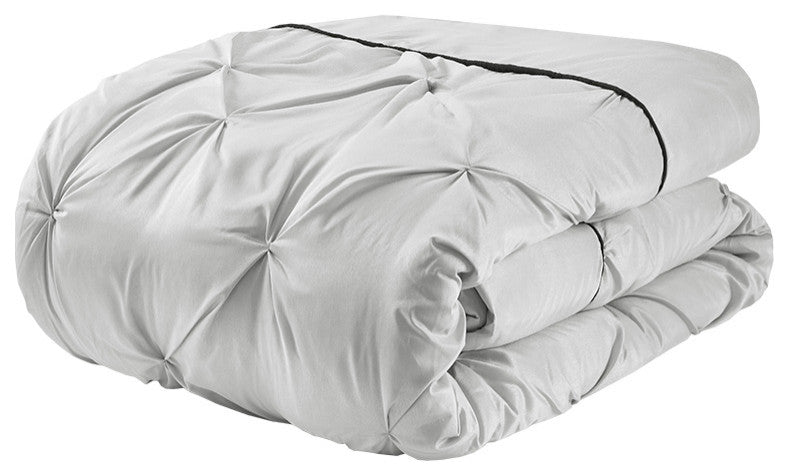 Madison Park Essentials Joella 24 Piece Room, a Bag, Grey