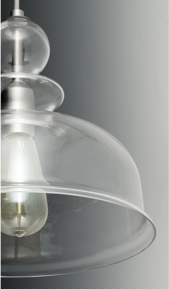 Progress Lighting Staunton 1-Light Pendant, Brushed Nickel