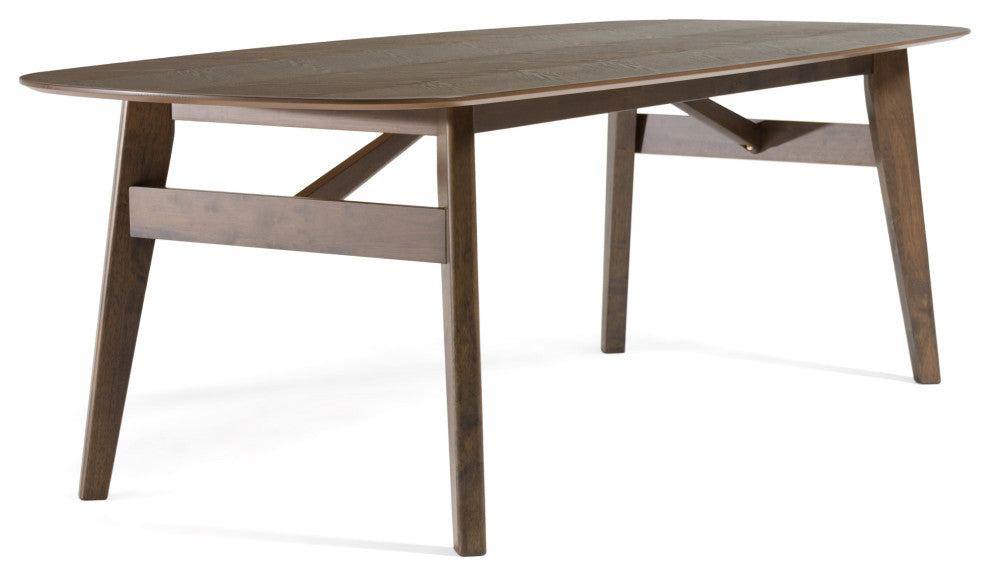 Modrest Costello Mid-Century Modern Wenge Dining Table