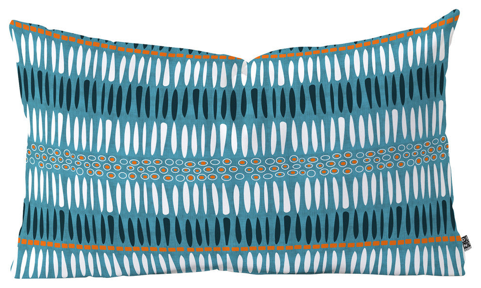 Caroline Okun Baby Teeth Mudcloth Oblong Throw Pillow