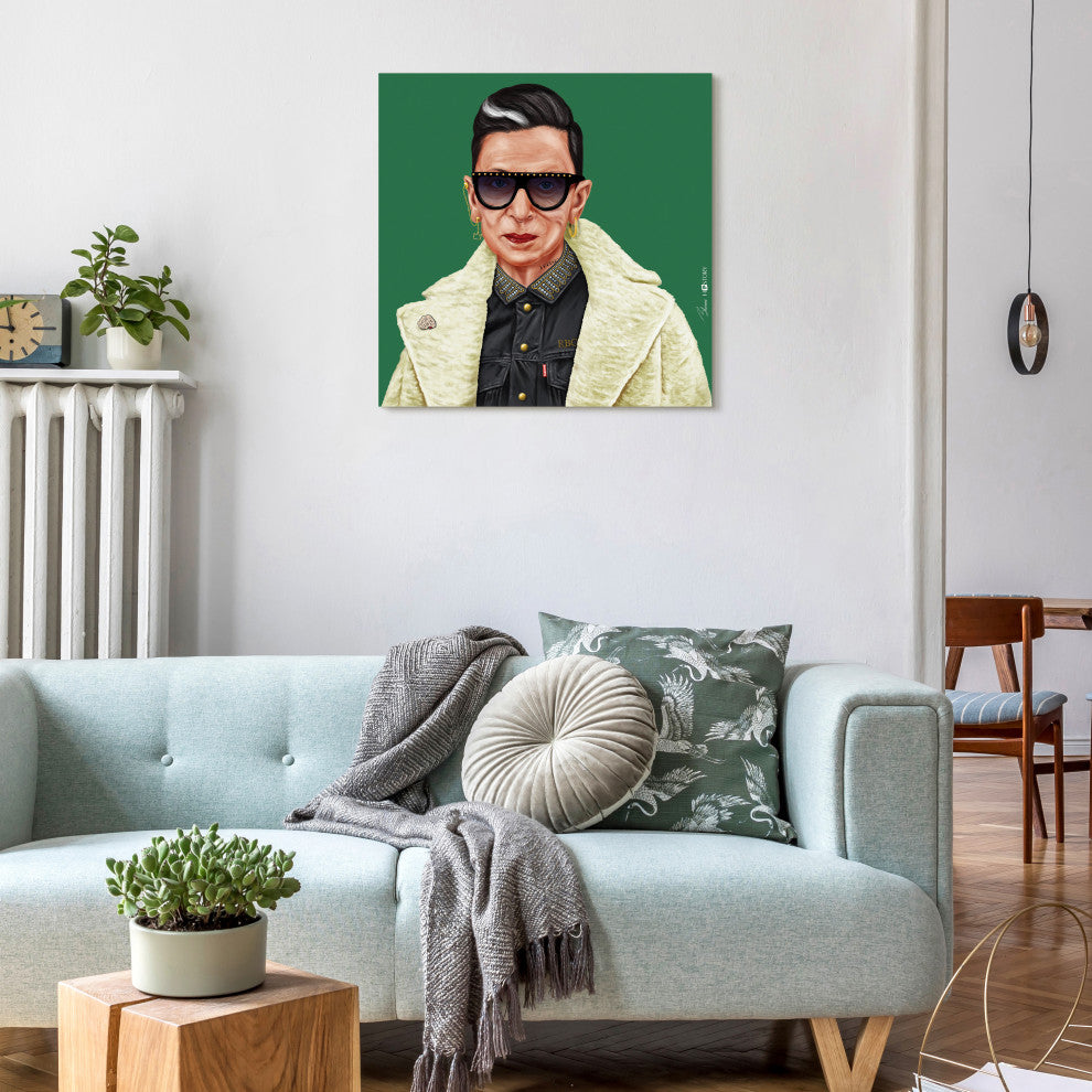 "Hip RGB" Frameless Reverse Printed Tempered Art Glass Wall Art