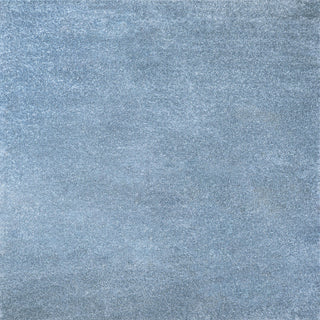 Haze Solid Low-Pile Classic Blue 7' Square Area Rug