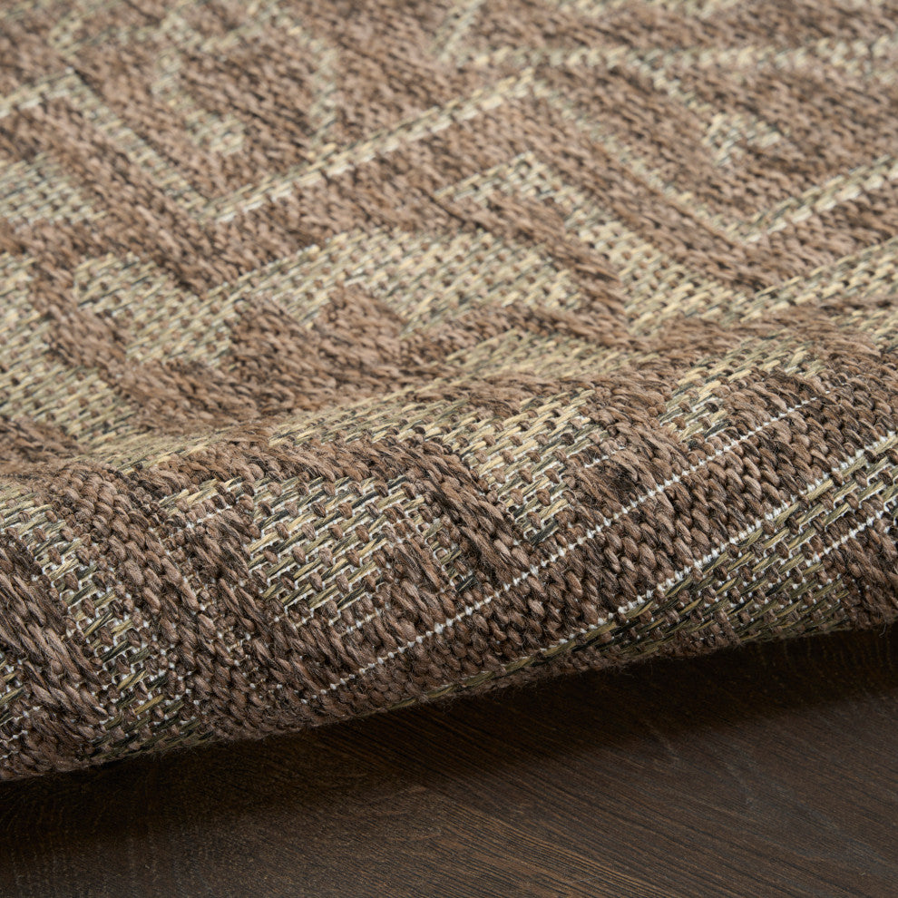 Nourison Tulum 2' x 6' Brown Outdoor Rug