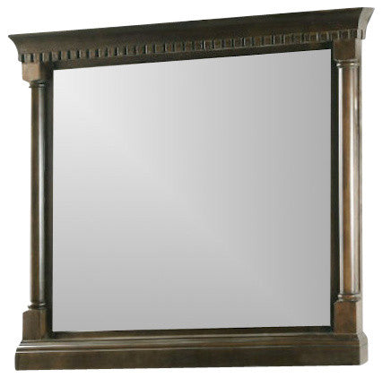 Legion Furniture Chauncey Mirror, Antique Coffee, 48"
