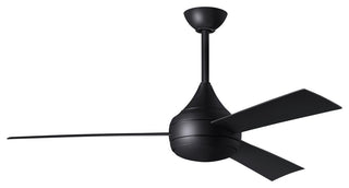 Donaire Paddle Fan Integrated LED, Matte Black, Matte Black Blades
