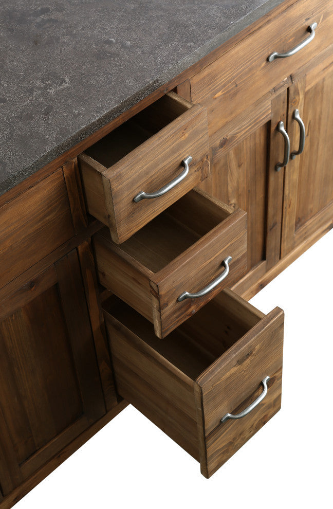 Bryson 72" Vanity Base Only, Walnut