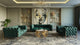 Divani Casa Sheila Transitional Emerald Green Fabric Loveseat