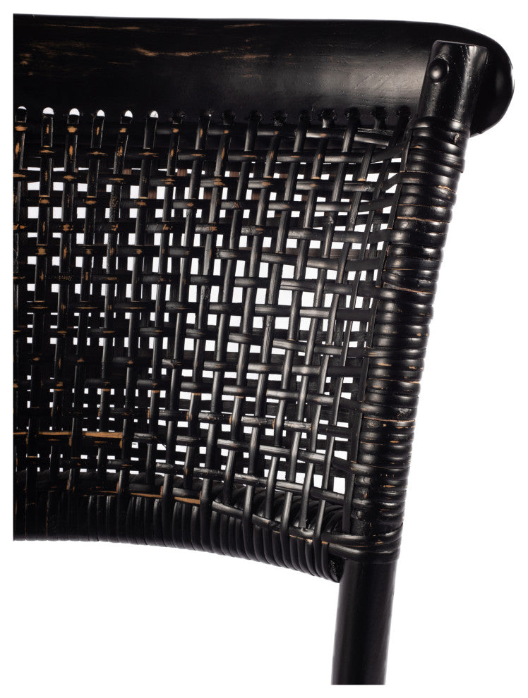 Rustic Churchill Dining Chair Antique Black - M2 - Black