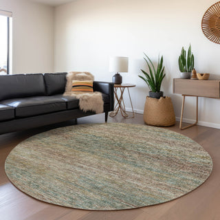 Premium Machine Washable Mayfield AMF32 Multi 8' x 8' Round Rug