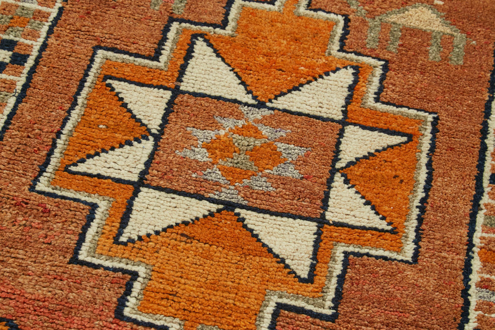 Rug N Carpet - Handmade Turkish 3' 2" x 11' 0" Unique Runner Rug