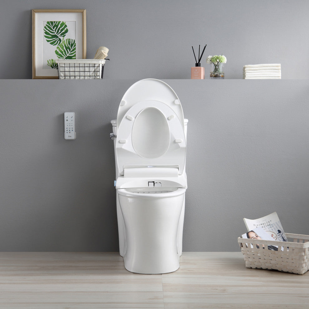 OVE Decors Volta Elongated Bidet Side Lever Dual Flush in White