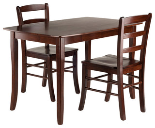 Inglewood 3-Piece Set Set Dining Table, 2 Ladderback Chairs