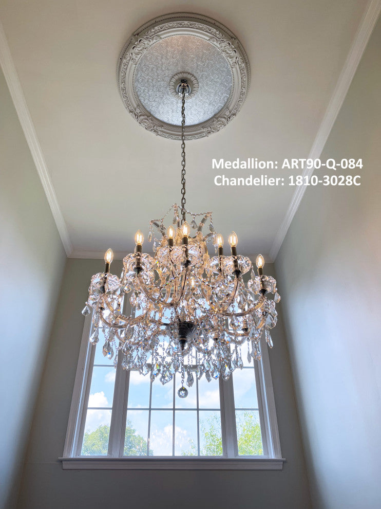 Artistry Lighting, Round 36" Classic White Ceiling Medallion (ART90-Q-084)