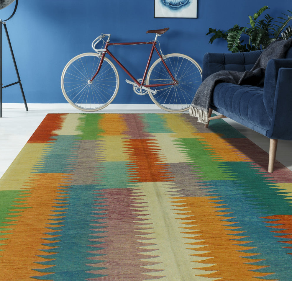 Winchester Kilim Muborak Rust Rug