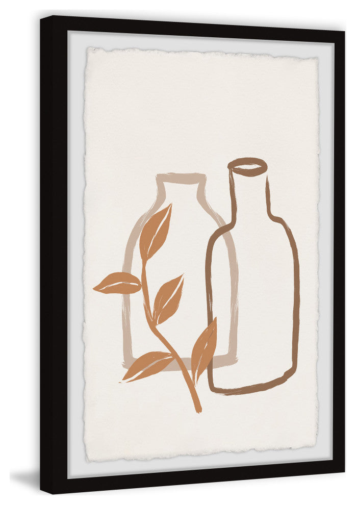 "Empty Bottles" Framed Painting Print, 30x45