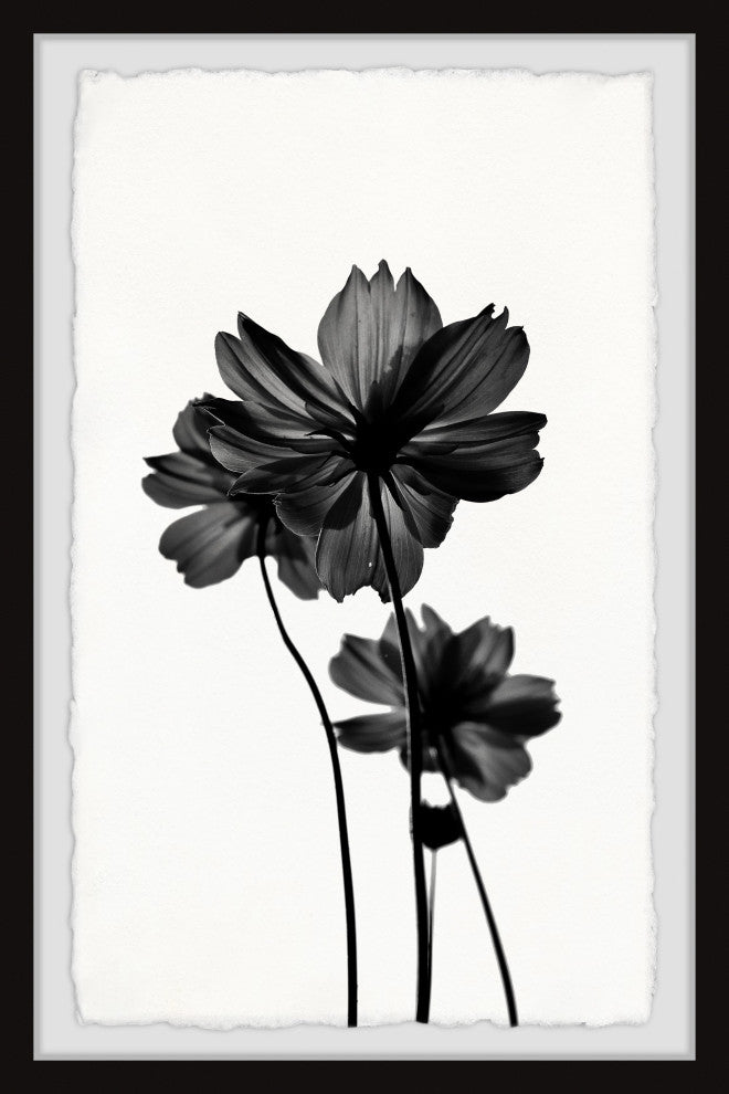 "Reflective Petals" Framed Painting Print, 12x18