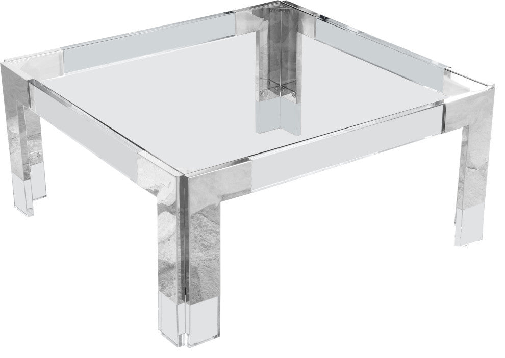 Casper Coffee Table, Chrome, Square