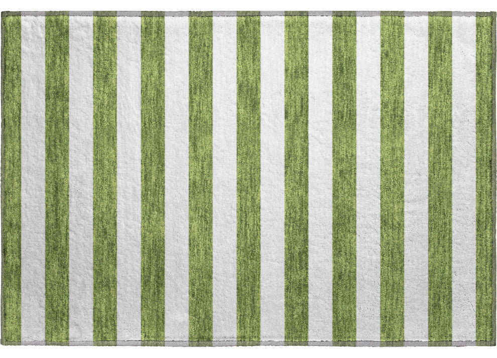 Premium Machine Washable Mayfield AMF528 Olive 1'8" x 2'6" Rug