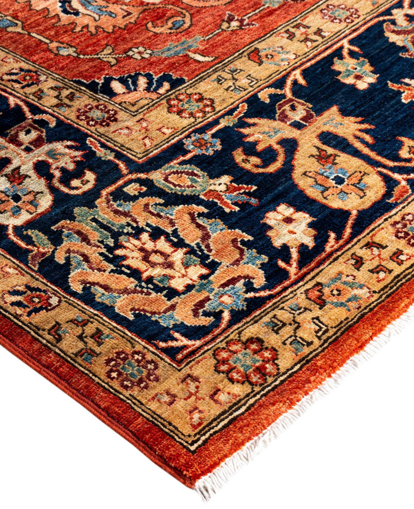 Serapi One-of-a-Kind Hand-Knotted Area Rug Red, 9'2" x 12'1"