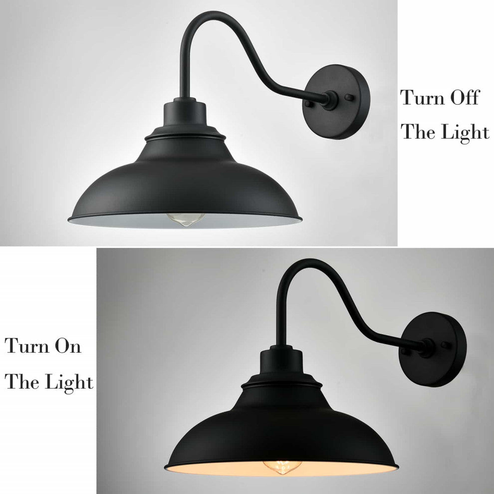 Farmhouse Black Wall Sconce Indoor/Outdoor