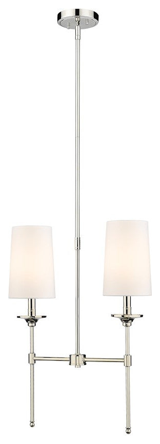 Zlite 3033-2L-PN 2-Light Island, Off White