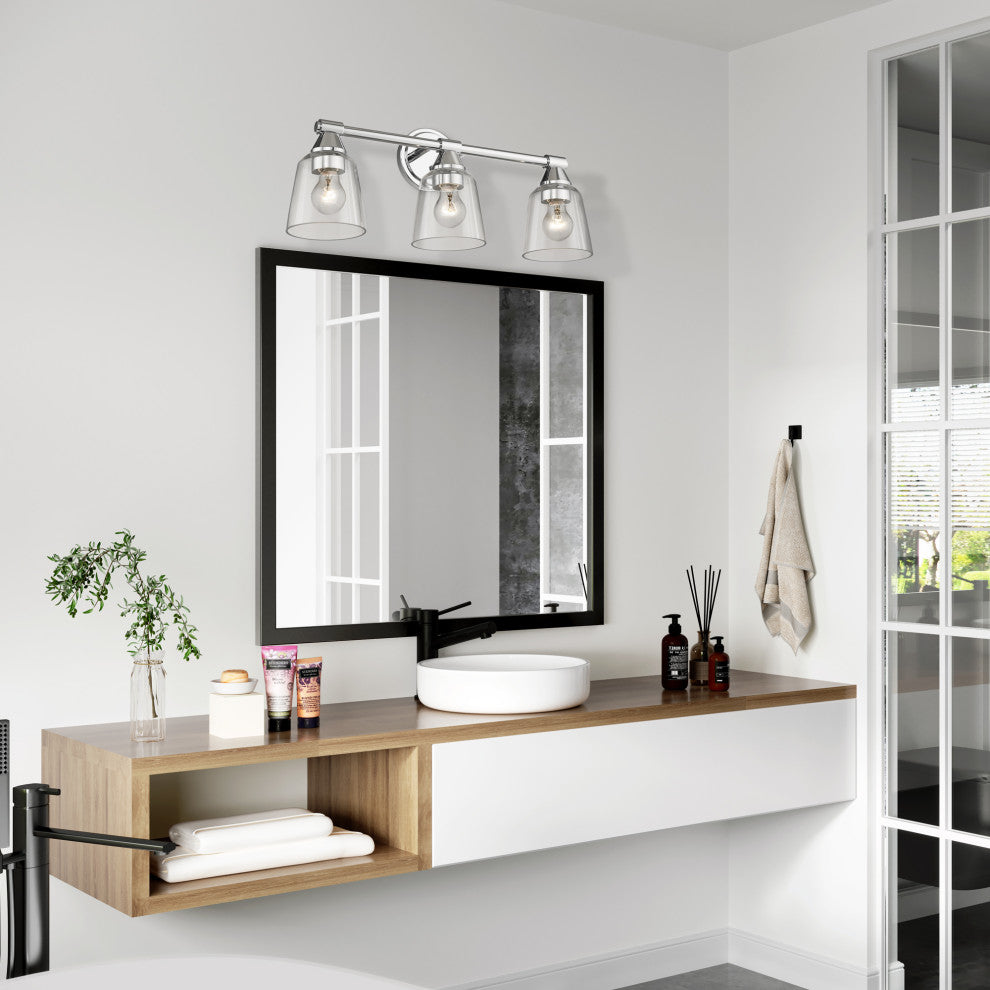 Catania 3-Light Polished Chrome Vanity Sconce