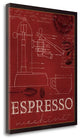 "Coffee Blueprint IV V2" By Marco Fabiano, Giclee Print on Gallery Wrap Canvas