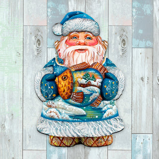 Gold Fish Santa Door Hanger