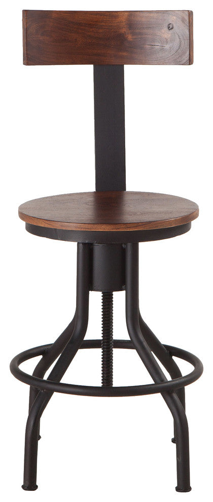 Artezia Acacia Wood Adjustable Bar Stools