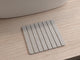 CastelloUSA Diatomite Quick-Dry Stone Bath Mat, 16"x12", Small, Gray