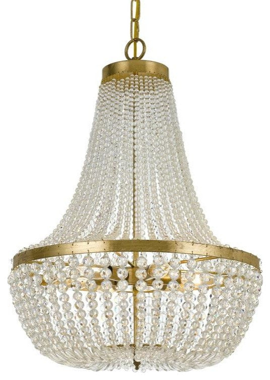 CRYSTORAMA 608-GA Rylee 6 Light Chandelier