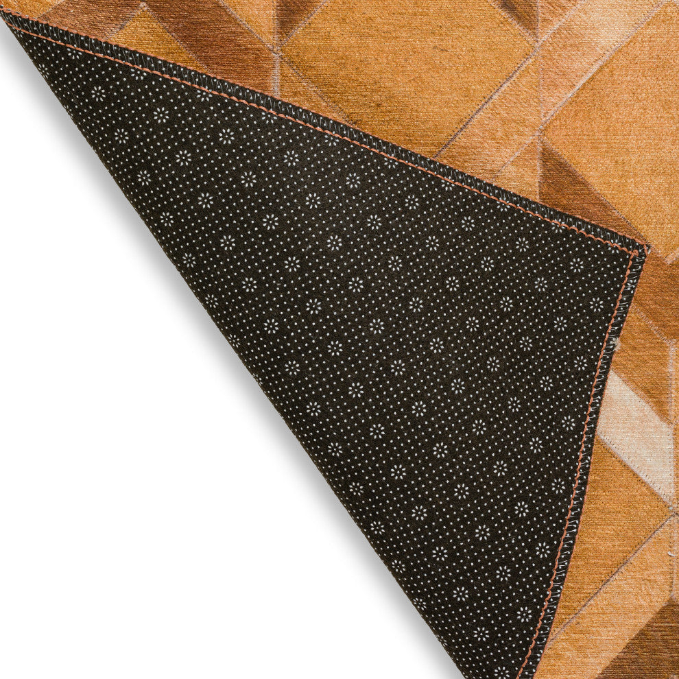 Indoor/Outdoor Stetson SS5 Spice Machine Washable 2'3" x 10' Runner Rug