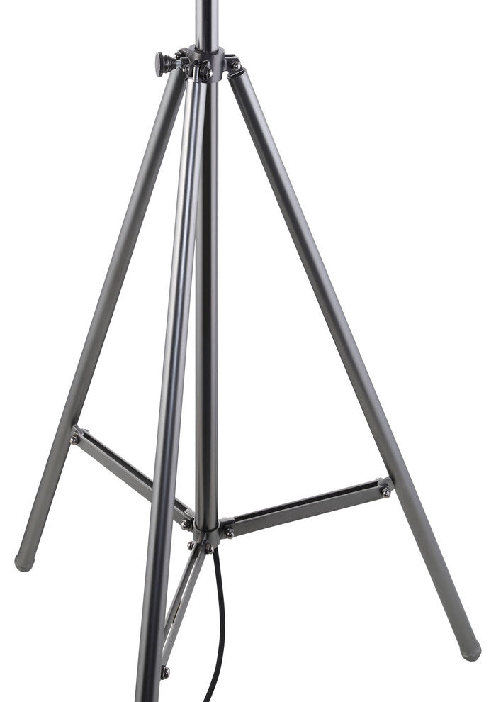Modern Urban Contemporary Floor Lamp, Silver Steel