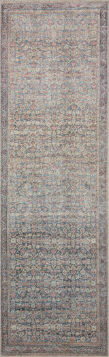 Loloi II Adrian Denim / Multi 2'-6" x 9'-6" Runner Rug
