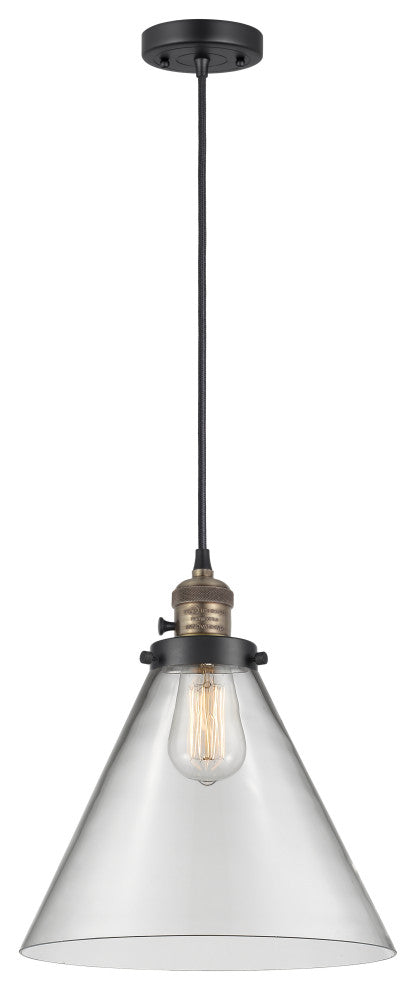 INNOVATIONS 201CSW-BAB-G42-L-LED 1-Light Mini Pendant Black Antique Brass