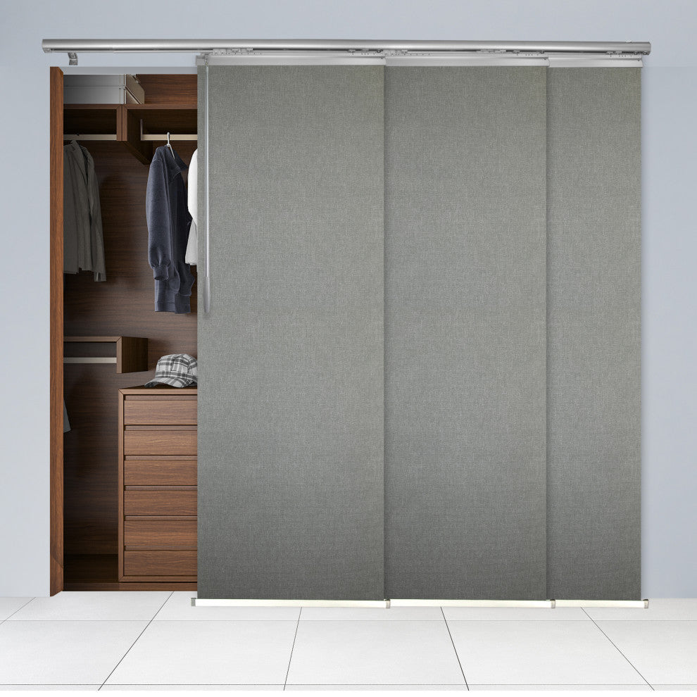 Lucienne 3-Panel Track Extendable Vertical Blinds 36-66"W