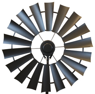 96 Inch Matte Black Windmill Ceiling Fan | The American Fan