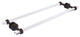 Pacific Beach 24" Groovy Back to Back Shower Door Towel Bar, Venetian Bronze
