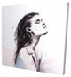 Watercolor Beautiful Woman, Fine Art Gallery Wrapped Canvas, 24"x24"