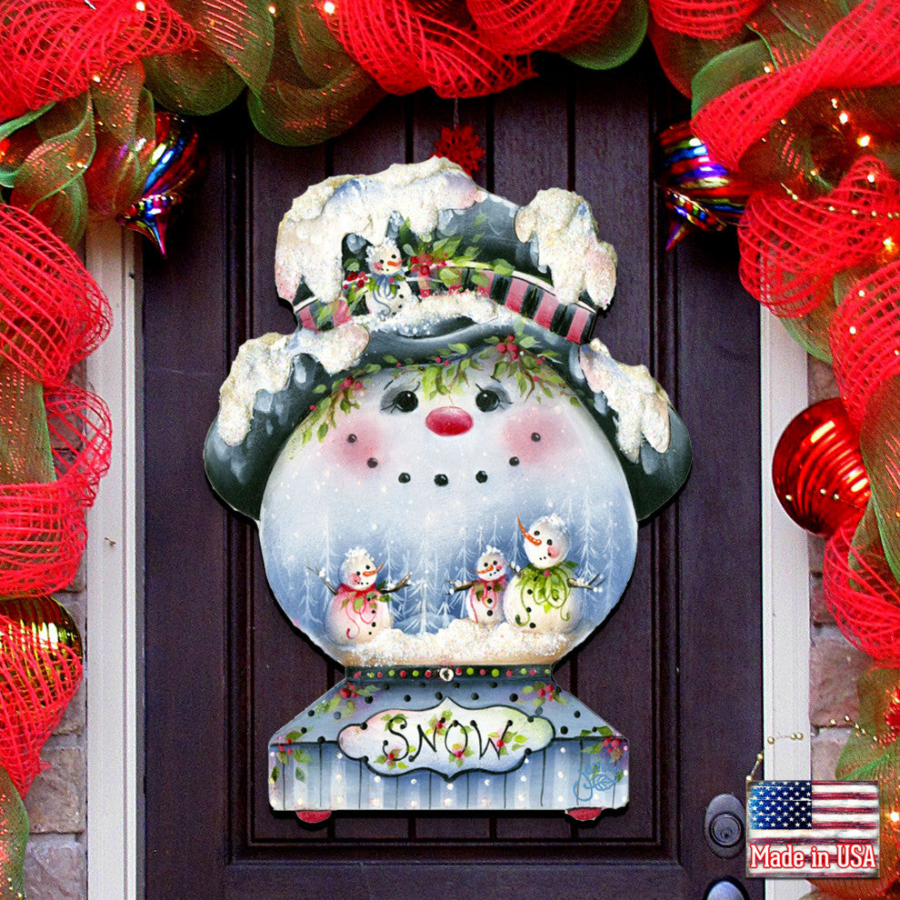 Joe Cool Snow Globe Door Hanger