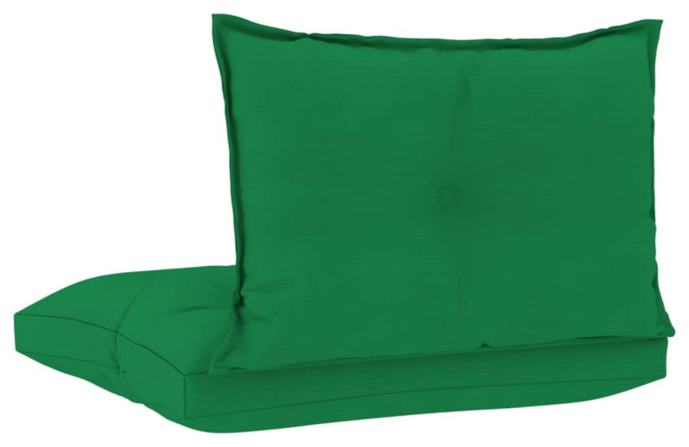 Vidaxl Pallet Sofa Cushions 2-Piece Green Fabric