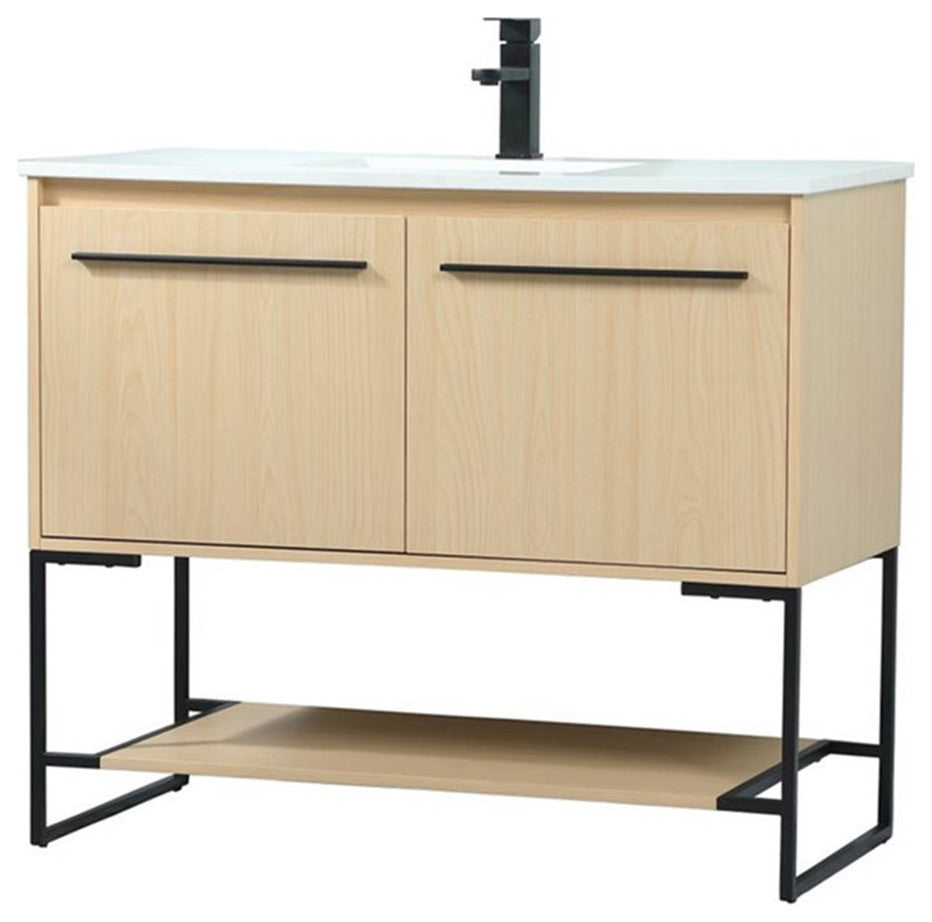Elegant Decor Sloane Bathroom Vanity Maple