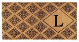 Regency Monogram Doormat, 3'x6'x1.5", L